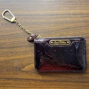 LV Key Pouch Monagram Vernis